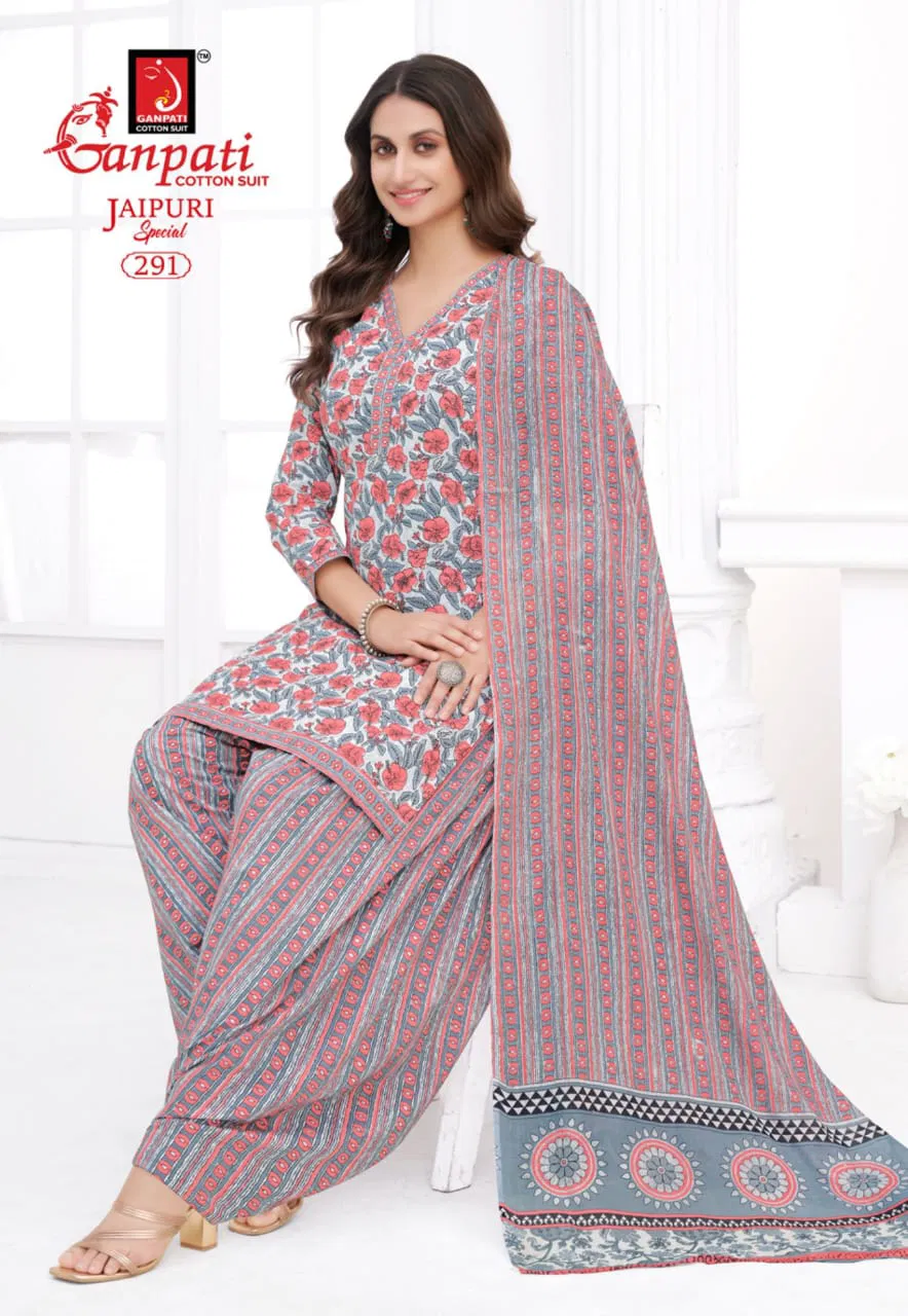 Jaipuri Patiyala Vol 13 By Ganpati Cotton Printed Dress Material Orders In India